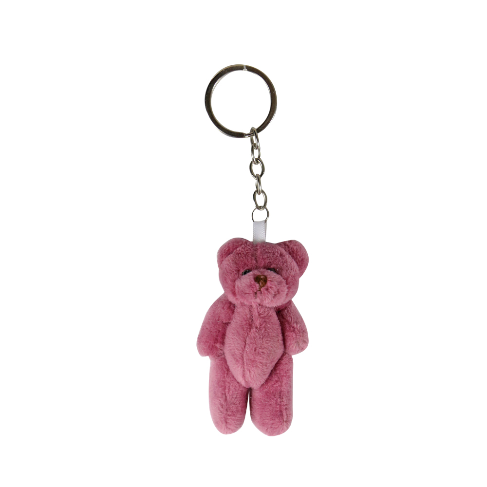 2Y-Daiso-Accessories-pink-Teddy-Bear-Keychain