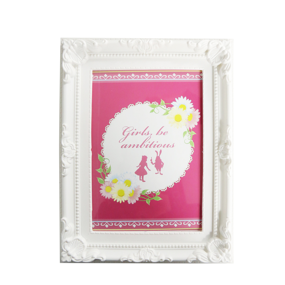 3F-Daiso-Household-Decor-Girls-can-be-ambitious-white-photo-frame