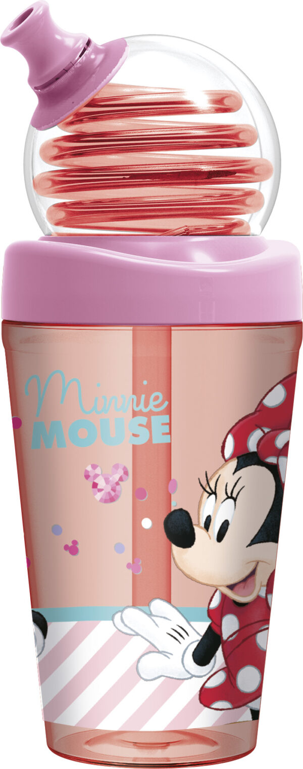 Minnie-mouse-spiral-straw-water bottle