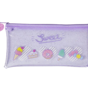 Sweet-purple-clear-shimmery-pencil-case