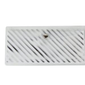 Stripped-reflective-silver-pencil-case