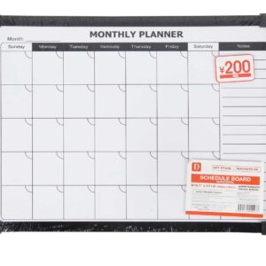 Monthly planner board
