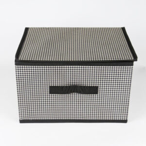 Grey-Storage-Box-with-Zipper